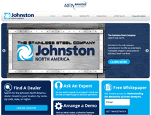 Tablet Screenshot of johnstonnorthamerica.com